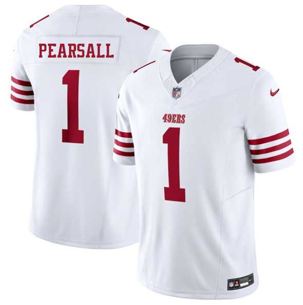 Men & Women & Youth San Francisco 49ers #1 Ricky Pearsall White 2025 F.U.S.E. Vapor Untouchable Limited Stitched Jersey,We sell and wholesale Men & Women & Youth San Francisco 49ers #1 Ricky Pearsall White 2025 F.U.S.E. Vapor Untouchable Limited Stitched Jersey on line form chian!